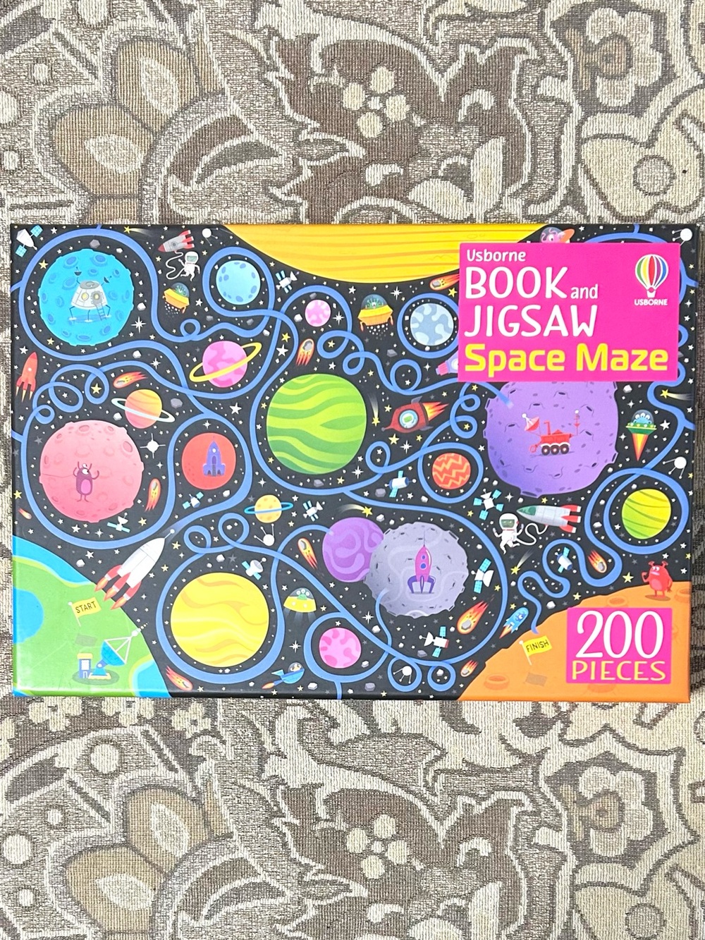 Usborne Space Maze 200 Piece Puzzle. No Book. From 2022.